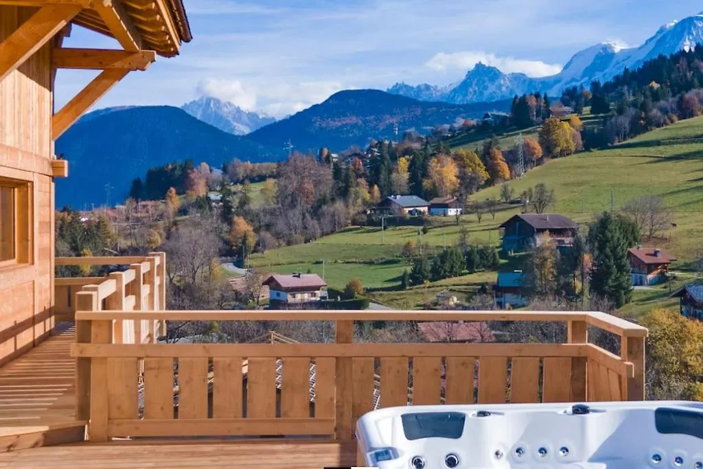 Chalet Vue Mont Blanc Avec Jacuzzi Exterieur Combloux