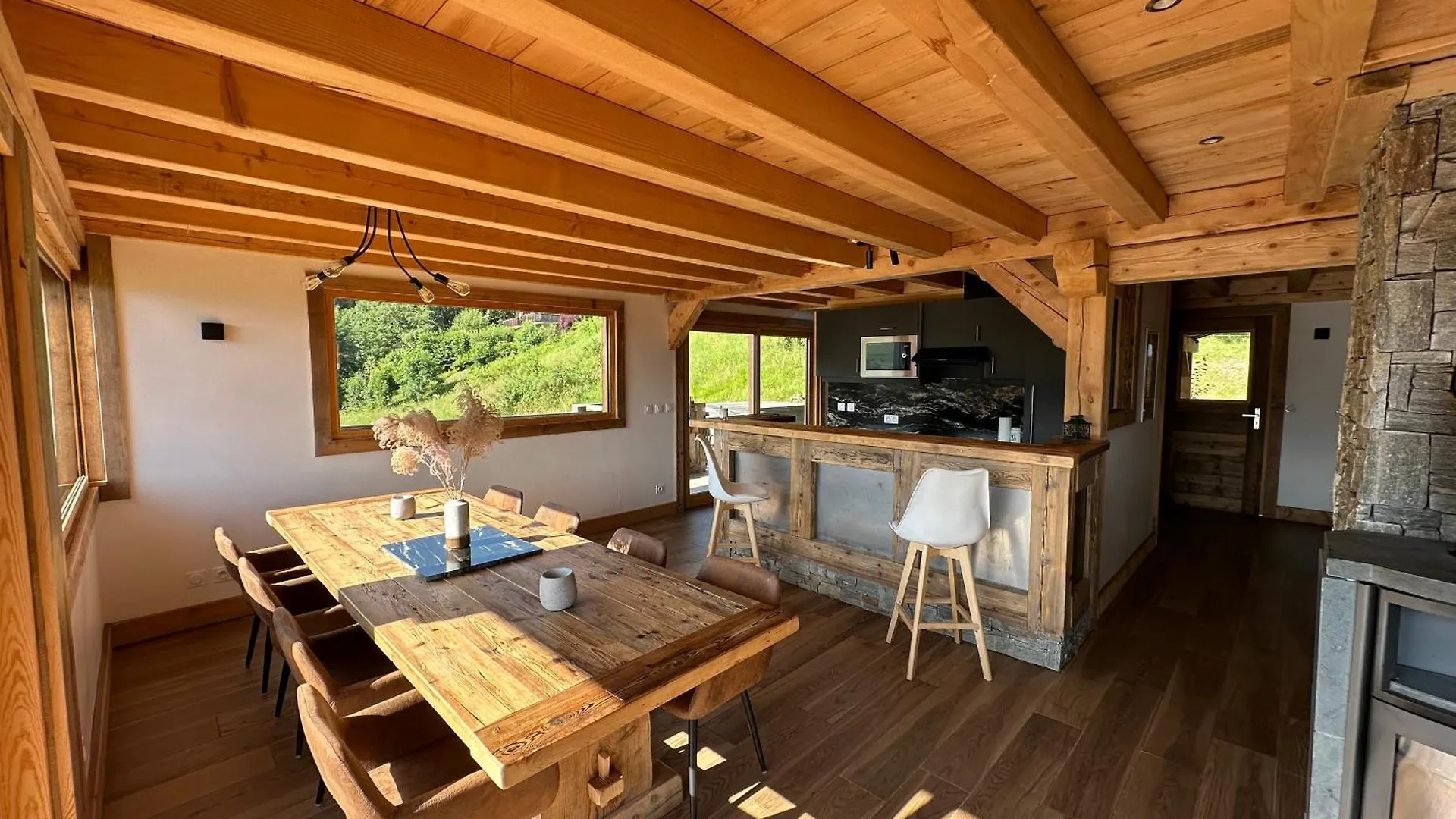 Apartment Chalet Vue Mont Blanc Avec Jacuzzi Exterieur Combloux