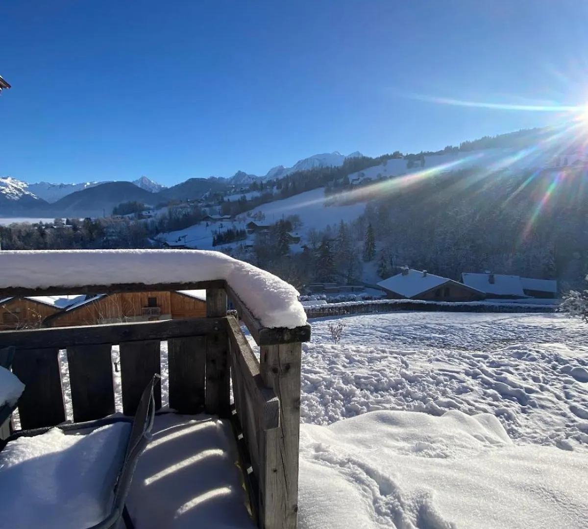 Chalet Vue Mont Blanc Avec Jacuzzi Exterieur Combloux 0*,