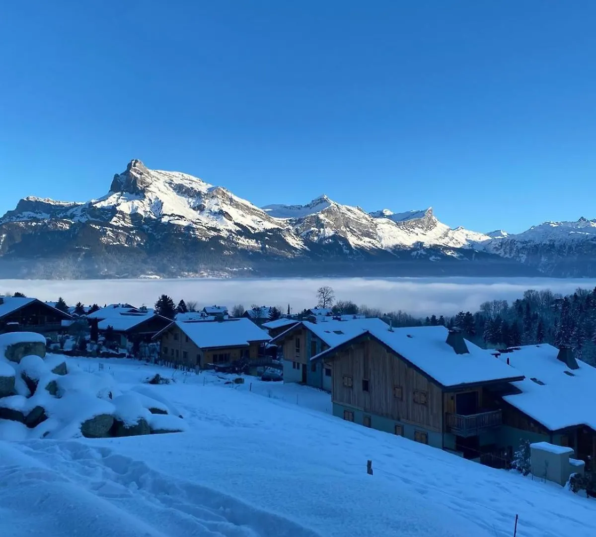 Chalet Vue Mont Blanc Avec Jacuzzi Exterieur Combloux Apartment